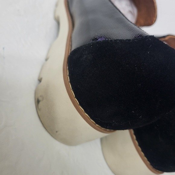 Vionic Kensley Black Patent Leather Suede Loafer Shoes Women Size 8 Office Chic - Picture 5 of 10